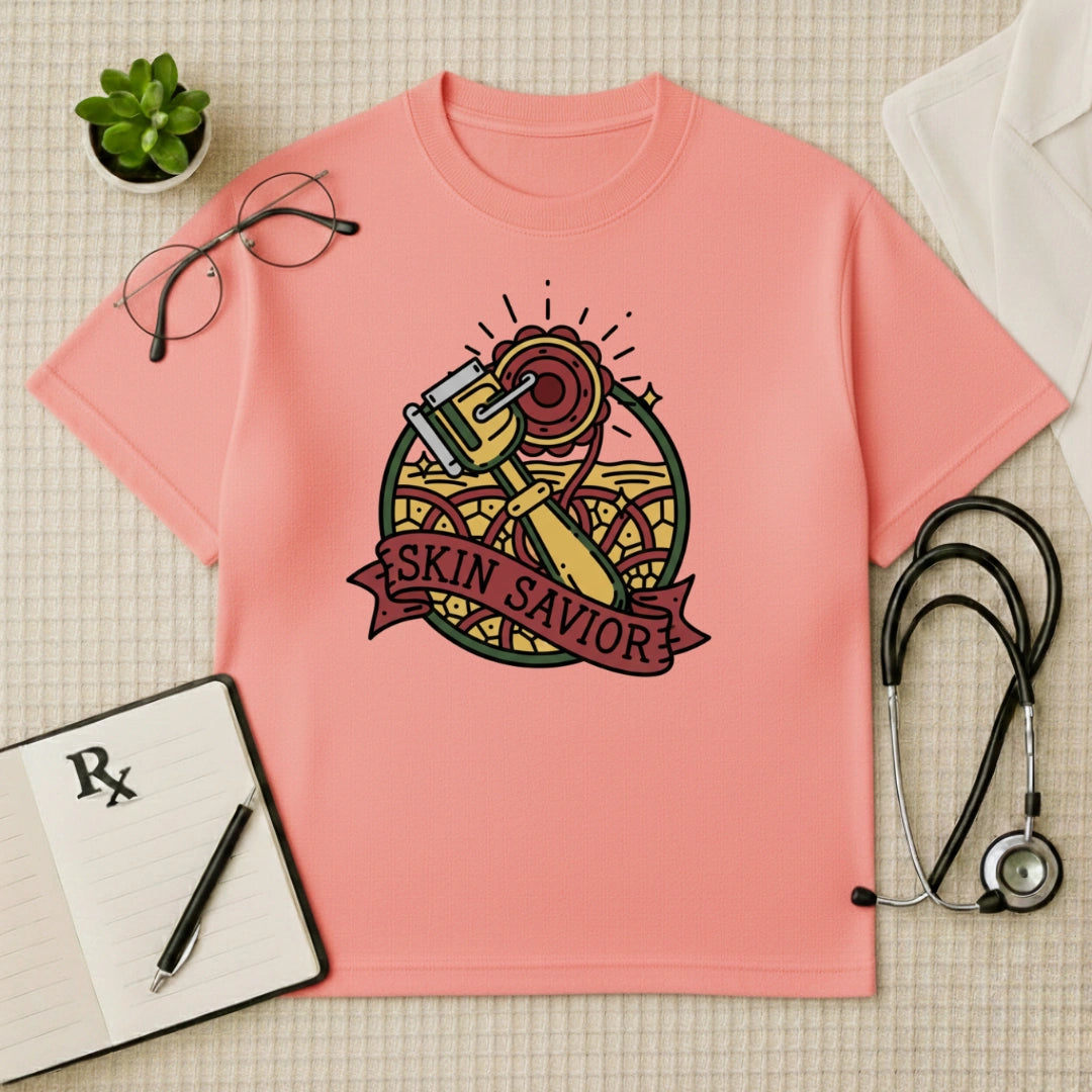 Skin Savior Tattoo Art Oversized T-Shirt