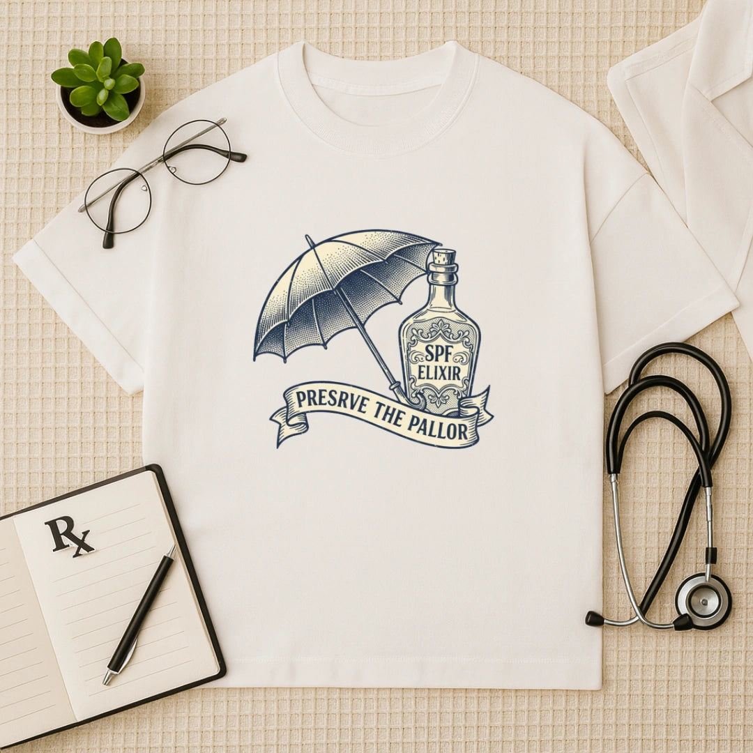 Preserve The Pallor Dermatologist Oversized Tee