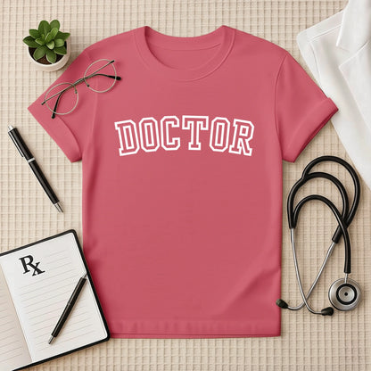 DOCTOR Varsity Bold T-shirt for Medical Professionals